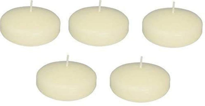 D'light Online Large Floating Candles 3 Inch Bulk Pack for Events for Weddings, Spa, Home Decor, Special Occasions and Holiday Decorations - (Ivory, Set of 24 Pieces Per Case) - Image 1